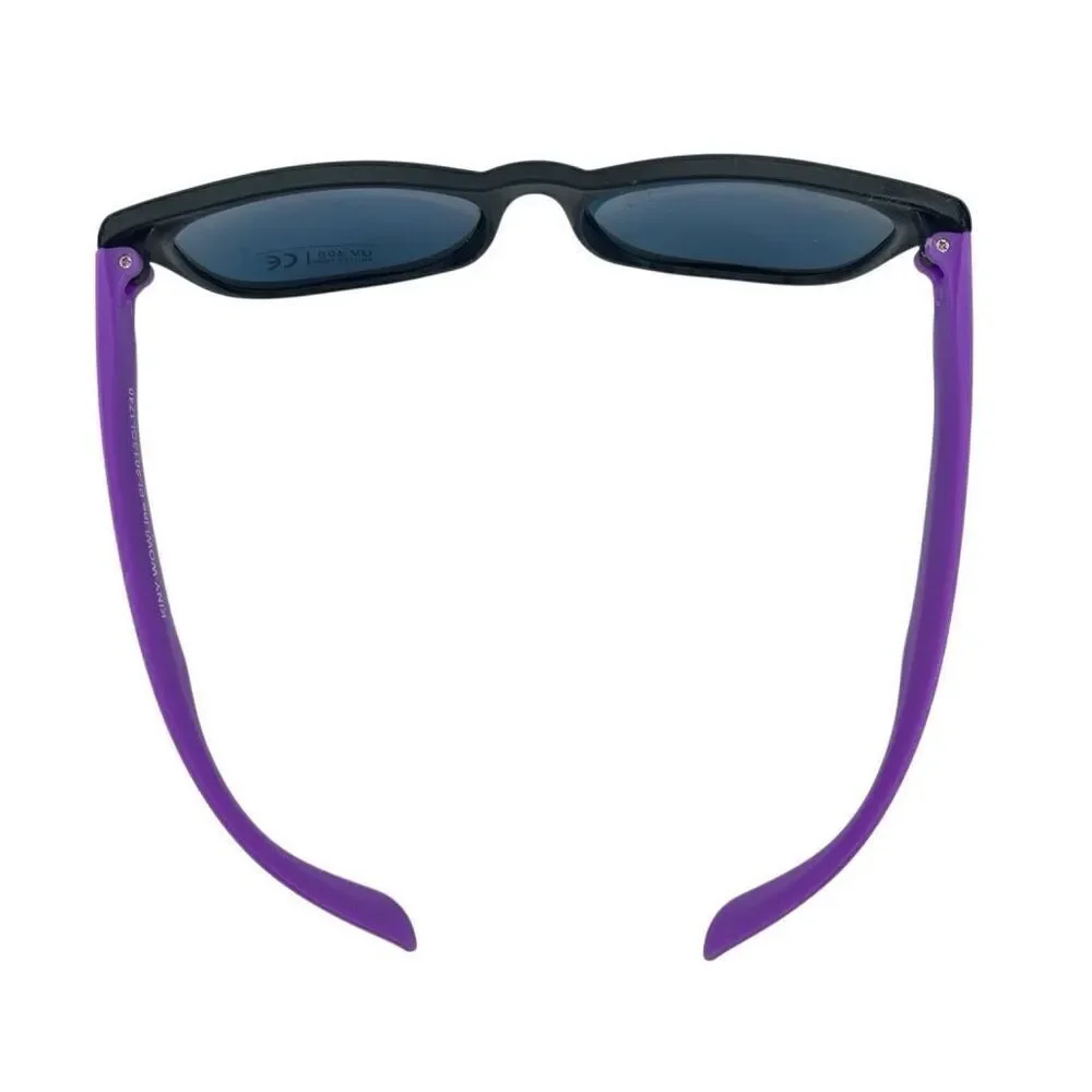 One Proviso PTHS D209 Black & Purple Rubberized Sunglasses – New, One Size